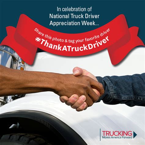 We enjoyed last year's video for national truck driver appreciation week, check it out! TMAF to Launch 2019 #ThankATrucker Campaign During ...
