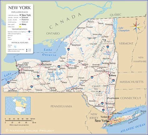 Usa Map Of New York Gisela Ermengarde