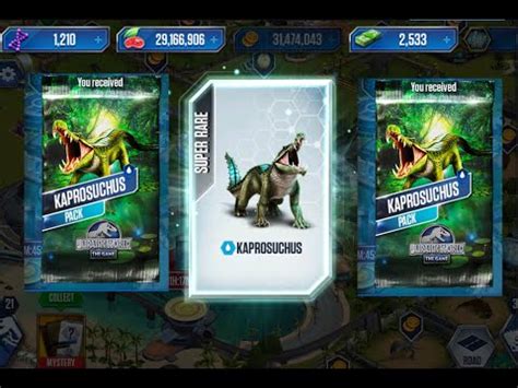 KAPROSUCHUS PACK UNLOCKED II Jurassic World The Game II Dinosaurs Game