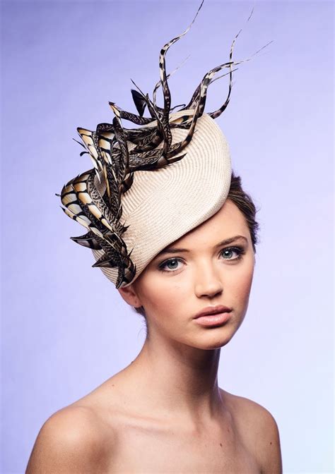 Designer Wedding Headwear Curled Pheasant Feathers Wedding Hats