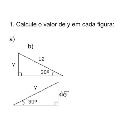 Relações Trigonométricas No Triângulo Retângulo Exercícios EDULEARN