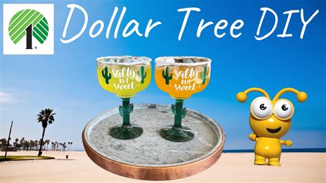 Dollar Tree Cricut Ideas Easy Margarita Glasses To Sell Or For Decor Youtube