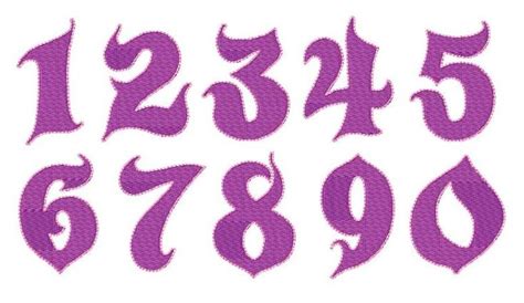 Fancy Number Fonts Graffiti Lettering Fonts Numbers Font Tattoo