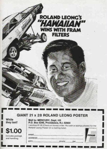 Roland Leongs Hawaiian Wins With Fram Filters Print Ads Hobbydb