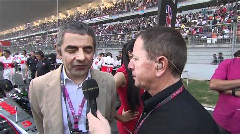 Rowan Atkinson On The Grid Bbc F1 2011 Indian Gp Youtube