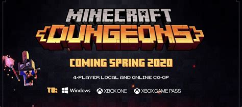 Minecraft Dungeons Announced For Xbox One Xbox One Xbox
