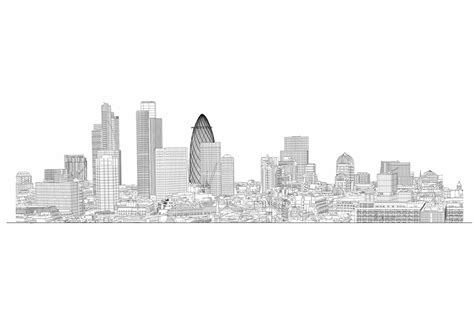 London Skyline Sketch At Explore Collection Of