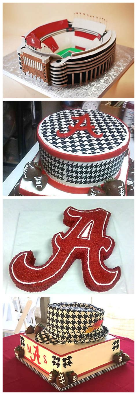 15 Fun Crimson Tide Themed Wedding Cakes For Grooms Alabama Birthday