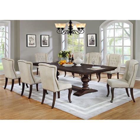 9 Piece Dining Set Dining Set With Bench 7 Piece Dining Set Solid