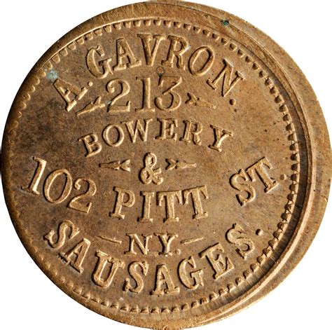 1864 A. Gavron Token | Sell or Appraise, Token Buyers