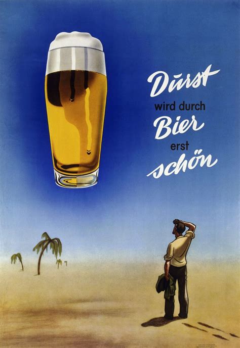 Plakat 1950er Jahre | Bier, Bier poster, Oud bier