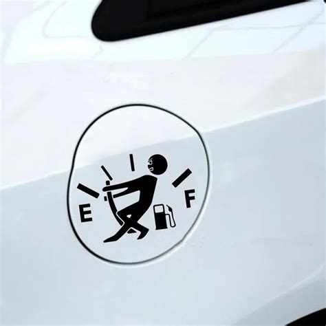 Car Stickers High Gas Consumption Decal Fuel Gage Empty Stickers Vinyl