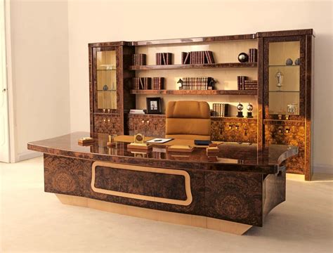 Desk In Briar For Presidential Office Classic Contemporary Style