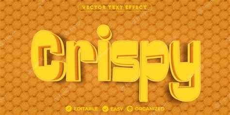 Premium Vector Crispy Text Effectfully Editable Font Text Effect