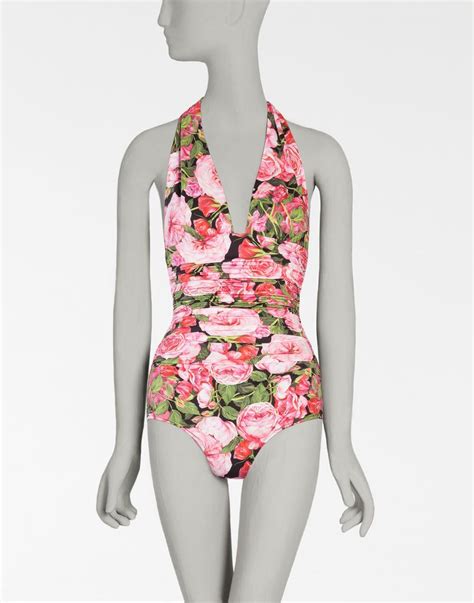 Printed Swimsuit Dolce And Gabbana Beachwear For Women Print Swimsuit
