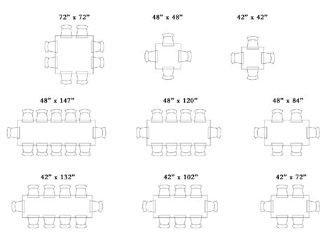 Custom Table Design Considerations Dining Table Sizes Table Seating