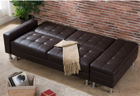 SOFA BED PU WITH STORAGE PSB04 BROWN KMSWM003 