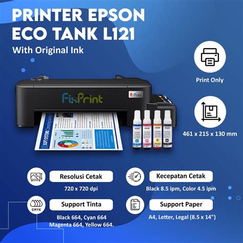 Jual Printer Epson L120 Hitam Print Warna Infus Modif Ink Tank Pabrik Resmi Shopee Indonesia