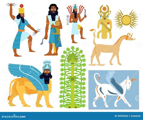 Ancient Babylonian Symbols Stock Illustrations 4 Ancient Babylonian