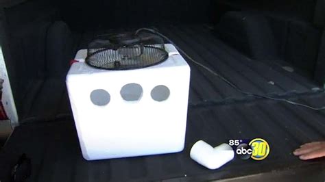 Fit the vents snugly in their holes. DIY: Here's how to make your own air conditioner for $8 - ABC7 San Francisco