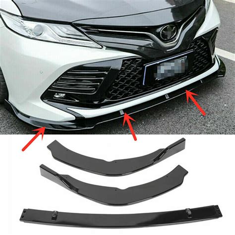 Front Bumper Lip Body Kit Splitter For Toyota Camry 2018 2020 Se Xse