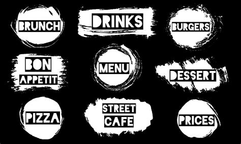 Text Menu Element Design By Arina Pictures Thehungryjpeg