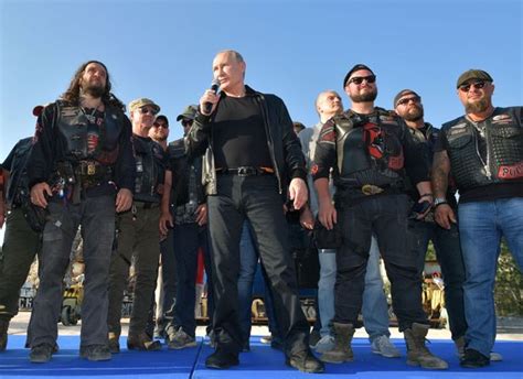 Vladimir Putin In Full Macho Mode As He Hits The Road With Leather Clad Biker Gang World News