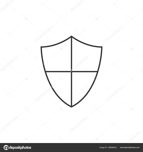 Outline Icon Shield Stock Vector Image By ©puruan 156646244