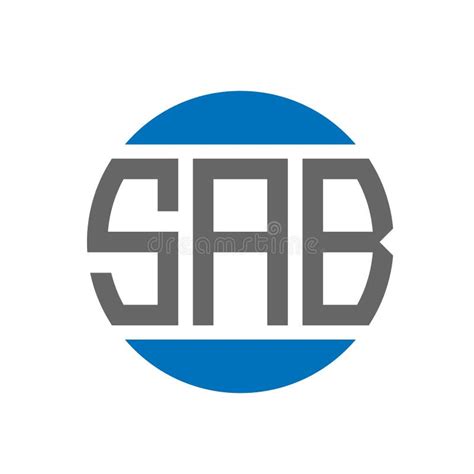 Sab Letter Logo Design On White Background Sab Creative Initials