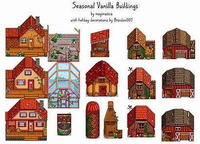 Stardew Valley Vanilla Buildings Seasonal Mods Farms