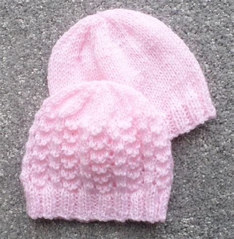 Knitting Pattern Premature Baby Hats Baby Beanie Knitted Etsy