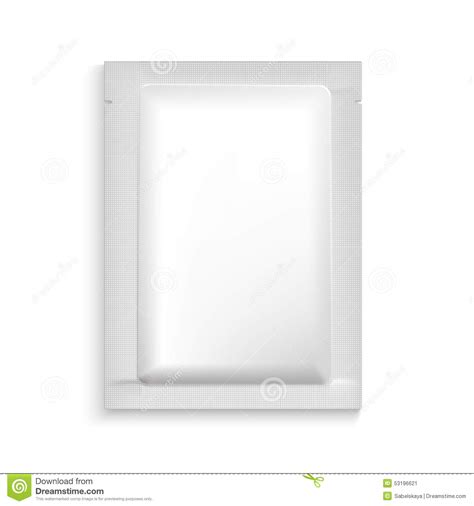 Use this photo realistic high resolution best sachet mockup for showing your print design, ideas to present your packaging design in style. Mockup Blank Foil Packaging Stock Vector - Illustration of ...