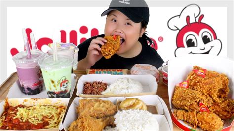 Jollibee Spicy Fried Chicken Mukbang 먹방 First Impressions Eating