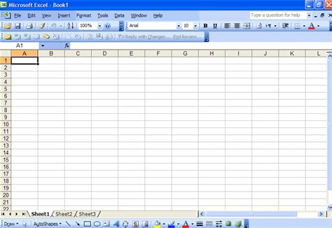 Tampilan Microsoft Excel A Zet Ablog