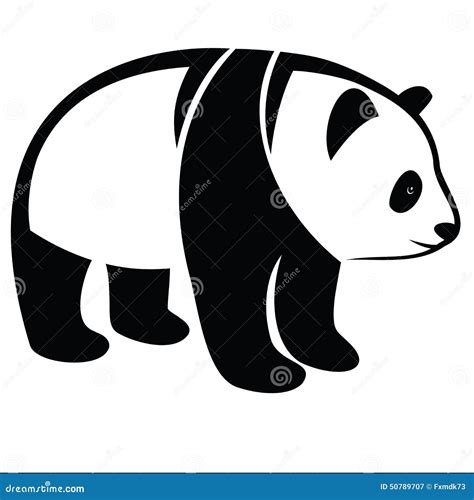 Panda Stock Vector Illustration Of Endangered Bear 50789707