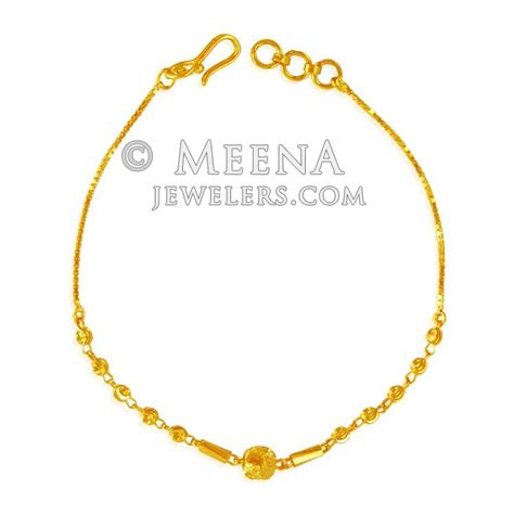 22k Gold Bracelet For Ladies Brla21823 22k Gold Bracelet For Ladies