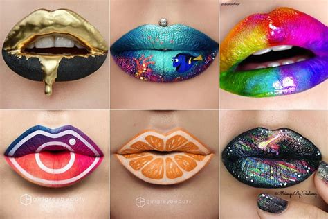 10 Of Instagrams Best Lip Art Looks Hello