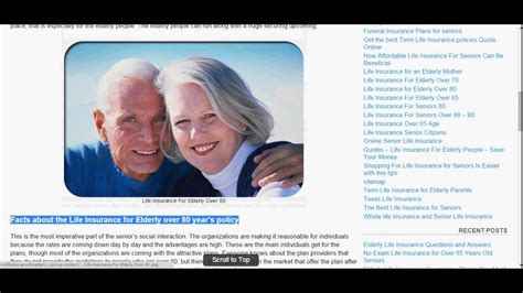Life Insurance For People Over 80 Online Life Insurance Quotes For