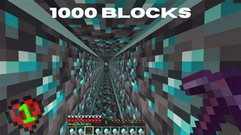 I Mined 1000 Blocks In Minecraft Hardcore And Found This