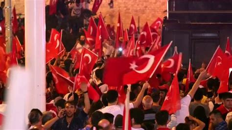 Turkey Protesters Take To Streets Against Coup Attempt Bbc News