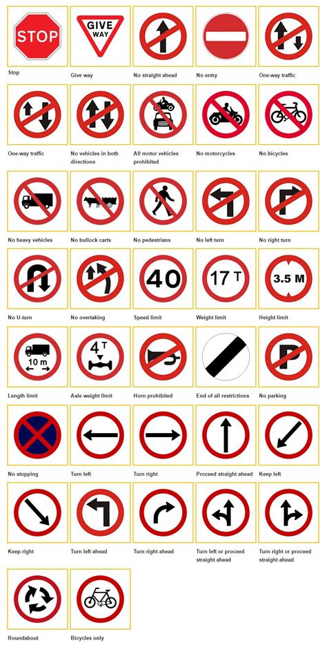 Signal Signs For Driving Driving Signs Noticeable Traffic Signals In