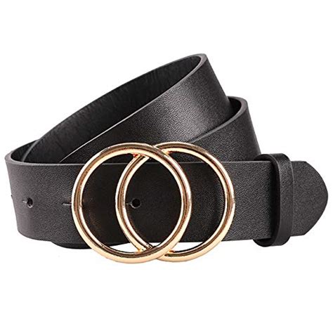 Earnda Womens Leather Belt Fashion Soft Faux Leather Waist Belts For