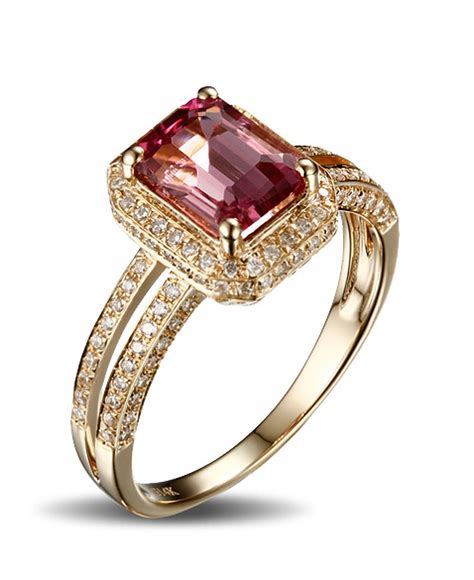 Luxurious 150 Carat Ruby And Diamond Halo Engagement Ring In Yellow