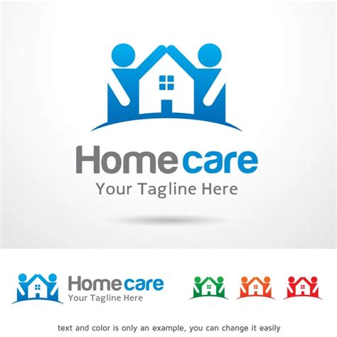 Home Care Logo Template Design Vector Emblem Design Concept Creative