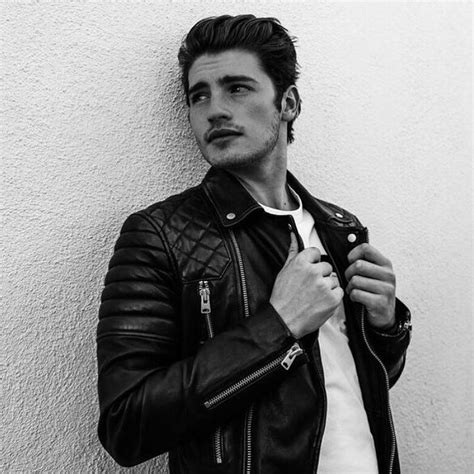 Gregg Sulkin Actor Model Mens Fashion Handsome Good Looking Leather Jacket Leather