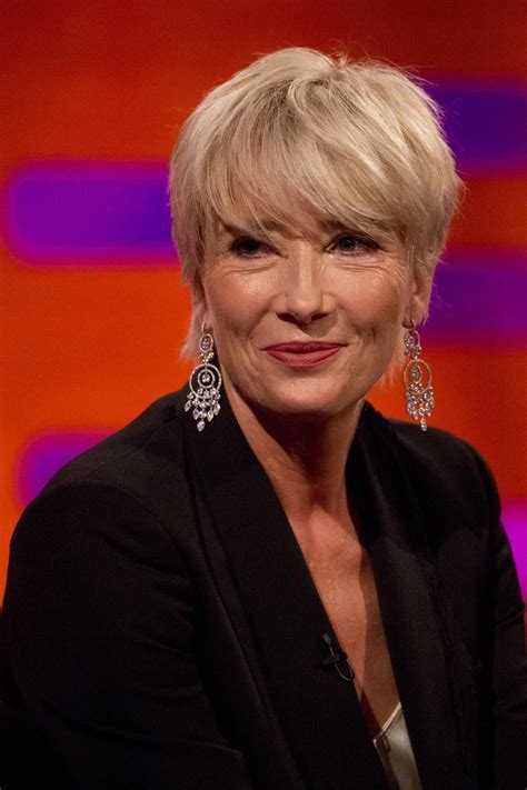 Purple is another gorgeous hair color and this next haircut shows how to wear it in style. Emma Thompson Latest Hairdo - Wavy Haircut