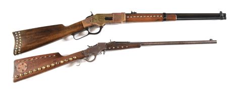 Lot Detail C Lot Of 2 Uberti 1866 44 40 Lever Action Rifle And