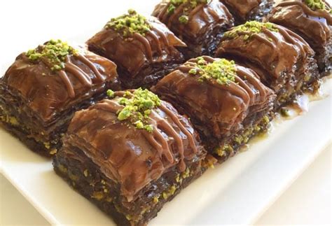 Baklava de Chocolate Postre Árabe Exquisito