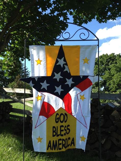 Vintage God Bless America Flag By Bald Eagle Flag Store