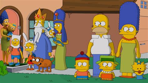 Illustration Crossover Cartoon The Simpsons Homer Simpson Bart